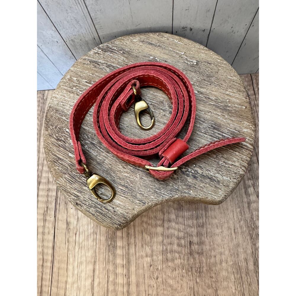 Portland Leather SUGAR Crossbody Purse Strap Leather Bag Strap Pink Strap